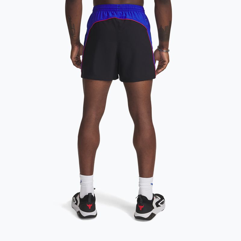 Pantaloncini da allenamento uomo Under Armour Project Rock Colorblock Woven black 3