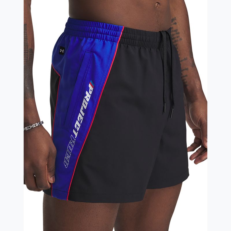 Pantaloncini da allenamento uomo Under Armour Project Rock Colorblock Woven black 4