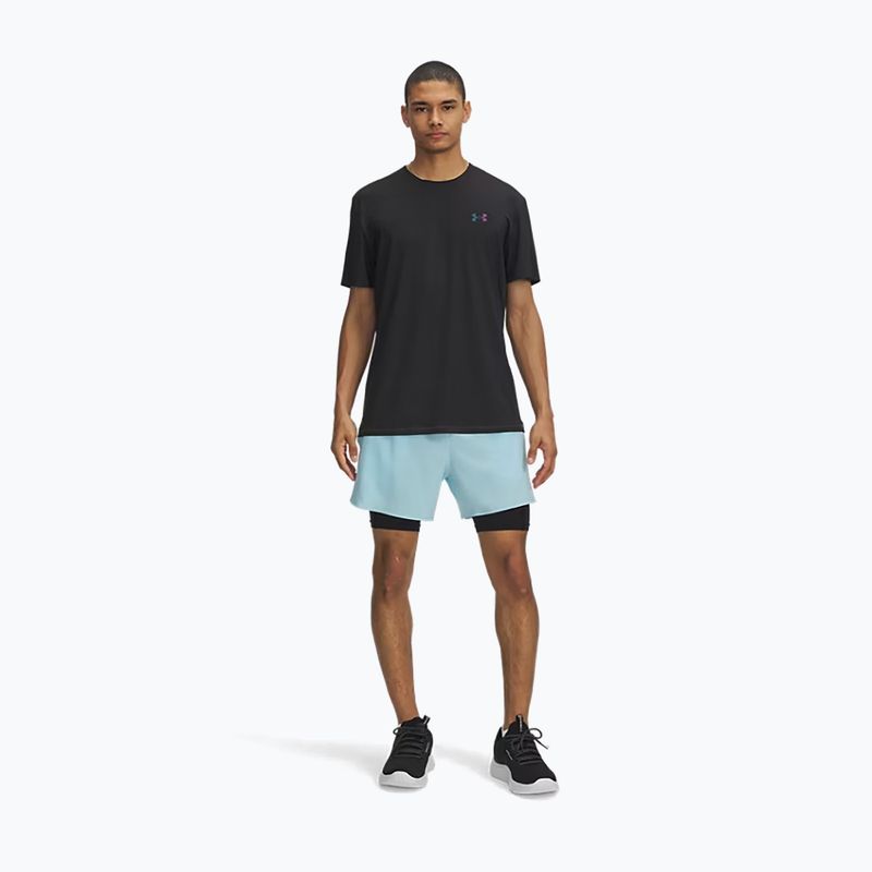 Shorts da uomo Under Armour Peak Woven 2in1 stream/black 2