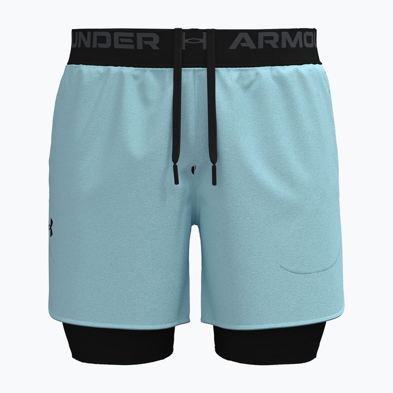 Shorts da uomo Under Armour Peak Woven 2in1 stream/black 5