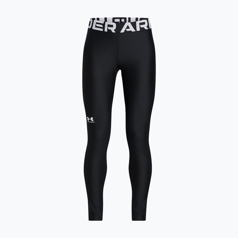 Leggings sportivi da bambino Under Armour HeatGear white/black