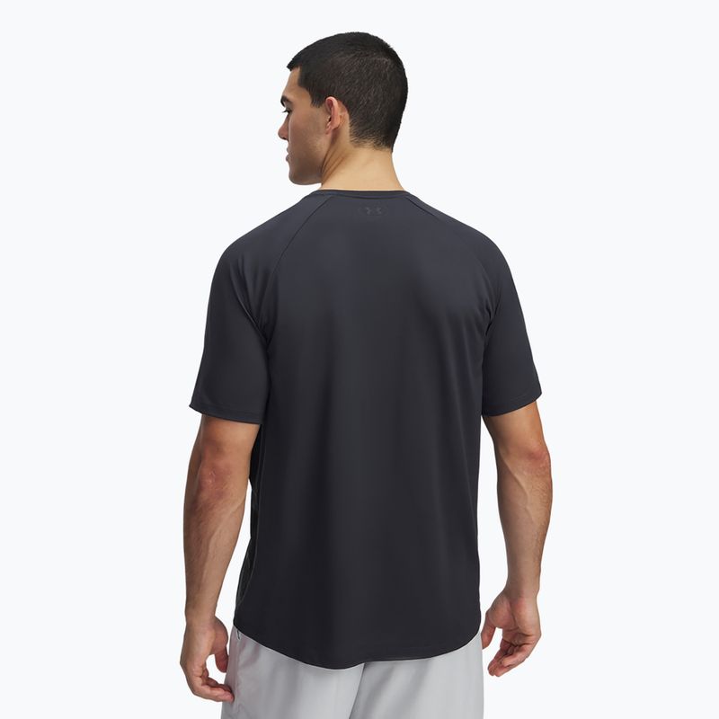 Maglietta da allenamento Under Armour Tech Fade da uomo antracite/nero/nero 2