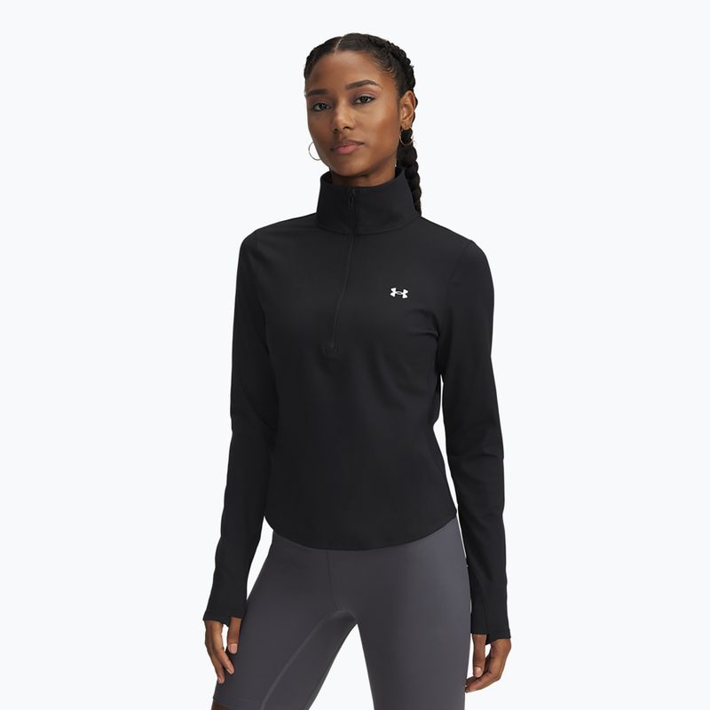 Under Armour Motion 1/2 Zip nero/bianco a manica lunga da donna
