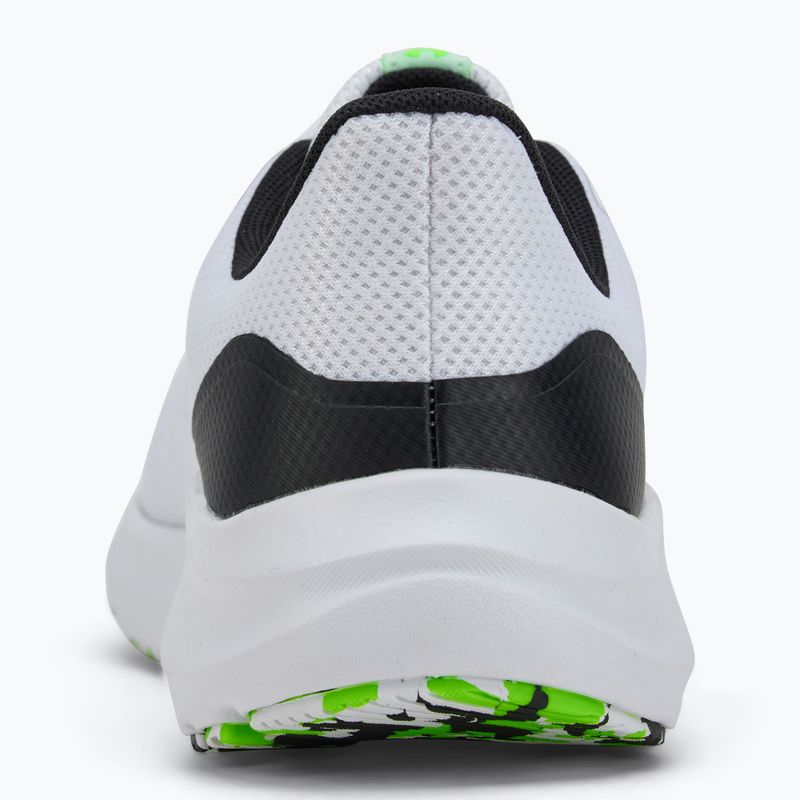 Under Armour Charged Pursuit 4 bianco/nero/verde ipersonico scarpe da corsa da uomo 6