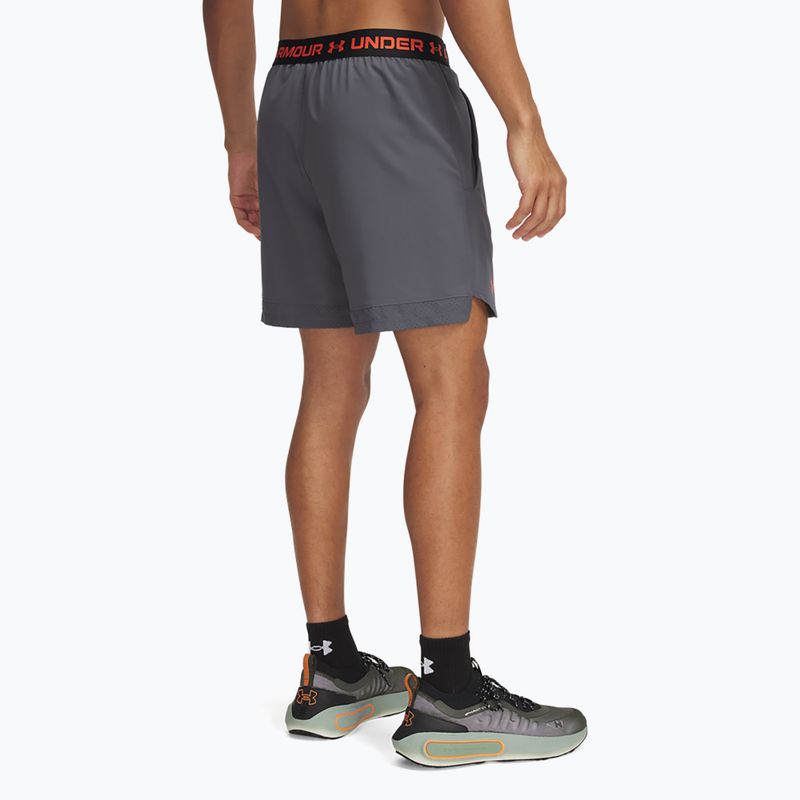 Pantaloncini da allenamento Under Armour da uomo UA Vanish Woven 6in castlerock/fire/fire 3