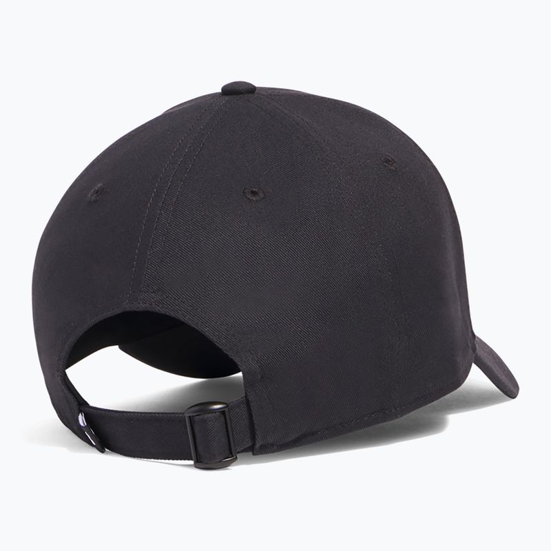Berretto da baseball Under Armour Sportstyle Metal regolabile nero/argento da uomo 2