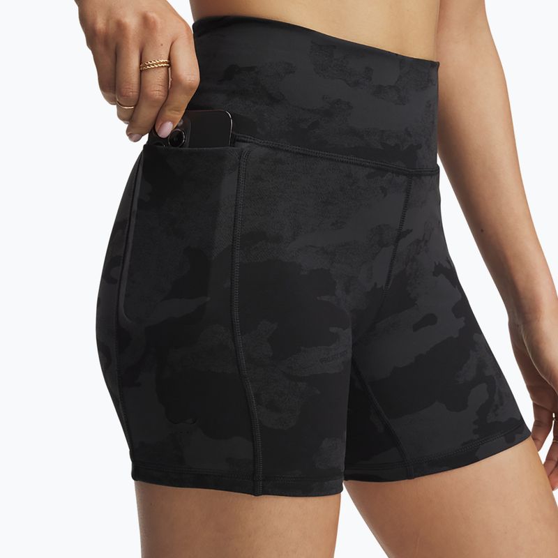 Pantaloncini da allenamento Under Armour Project Rock middy nero/nero da donna 4