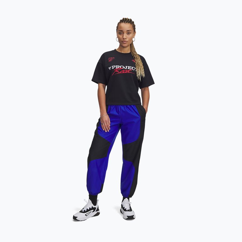 Pantaloni da allenamento da donna Under Armour Project Rock Woven Bottom black 2