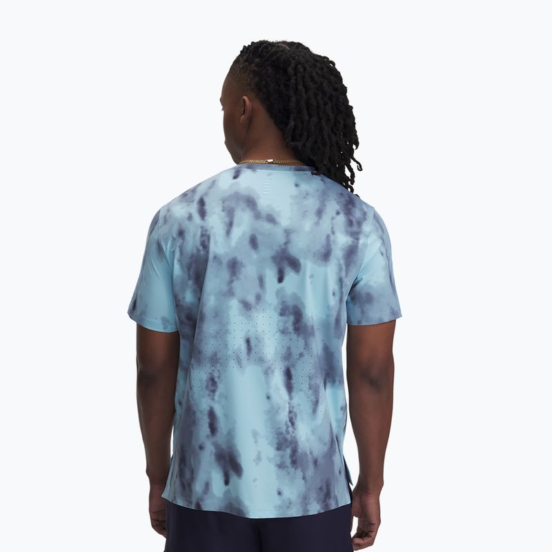 Maglietta da corsa Under Armour Launch Elite Print da uomo con stampa a flusso/riflettente 3