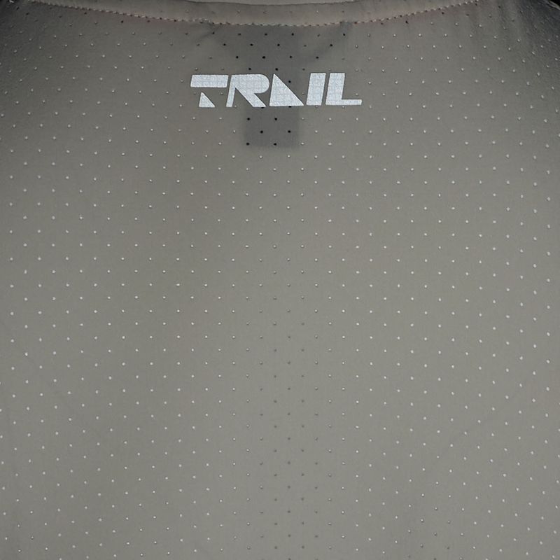 Maglietta da corsa Under Armour Trail Run Zip da uomo in pietra/oro nobile/riflettente 5