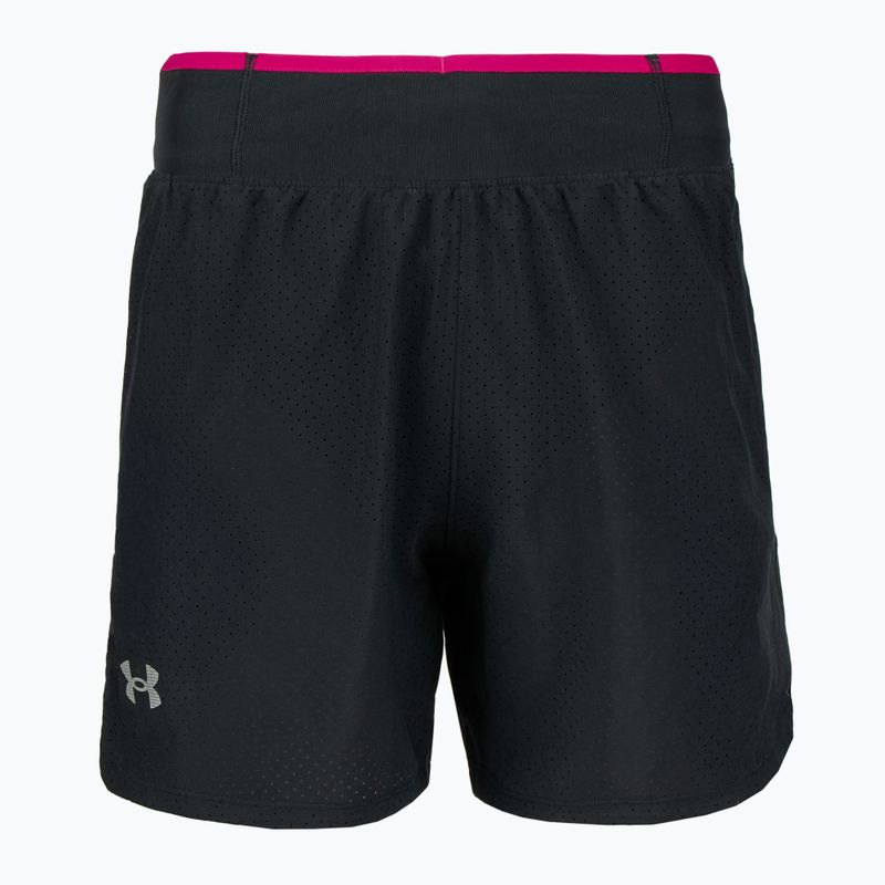 Pantaloncini da corsa Under Armour Trail Run Launch neri / riflettenti da uomo 4