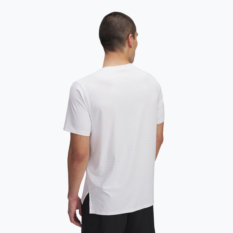 Maglietta da corsa Under Armour Launch Elite bianca/riflettente da uomo 2