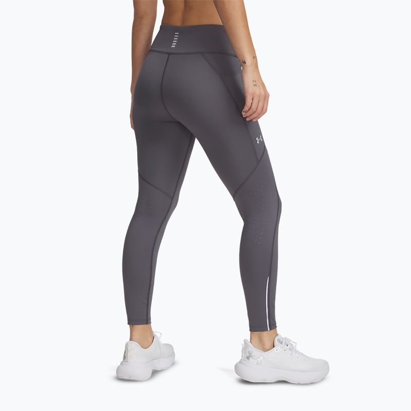 Under Armour Launch Ankle - leggings da corsa da donna color castano/riflettenti 3