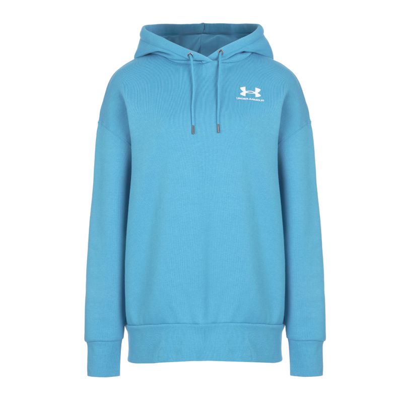 Felpa con cappuccio Under Armour Icon Fleece Donna blu etere/bianco 3