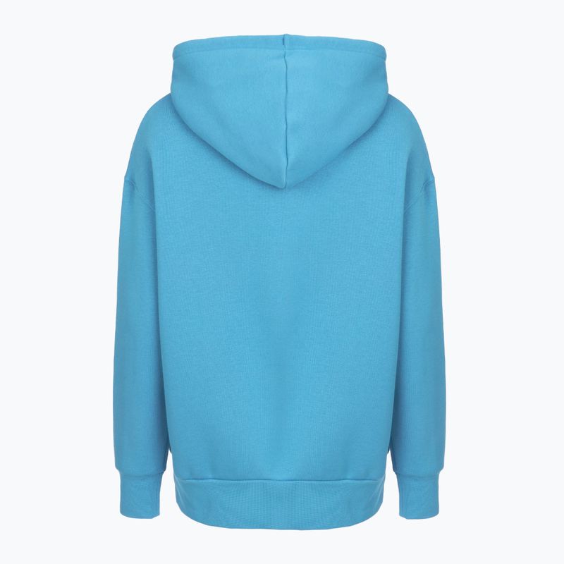 Felpa con cappuccio Under Armour Icon Fleece Donna blu etere/bianco 4