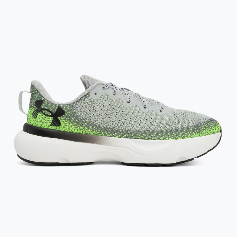 Under Armour Infinite mod scarpe da corsa da uomo grigio/iper verde/nero 2