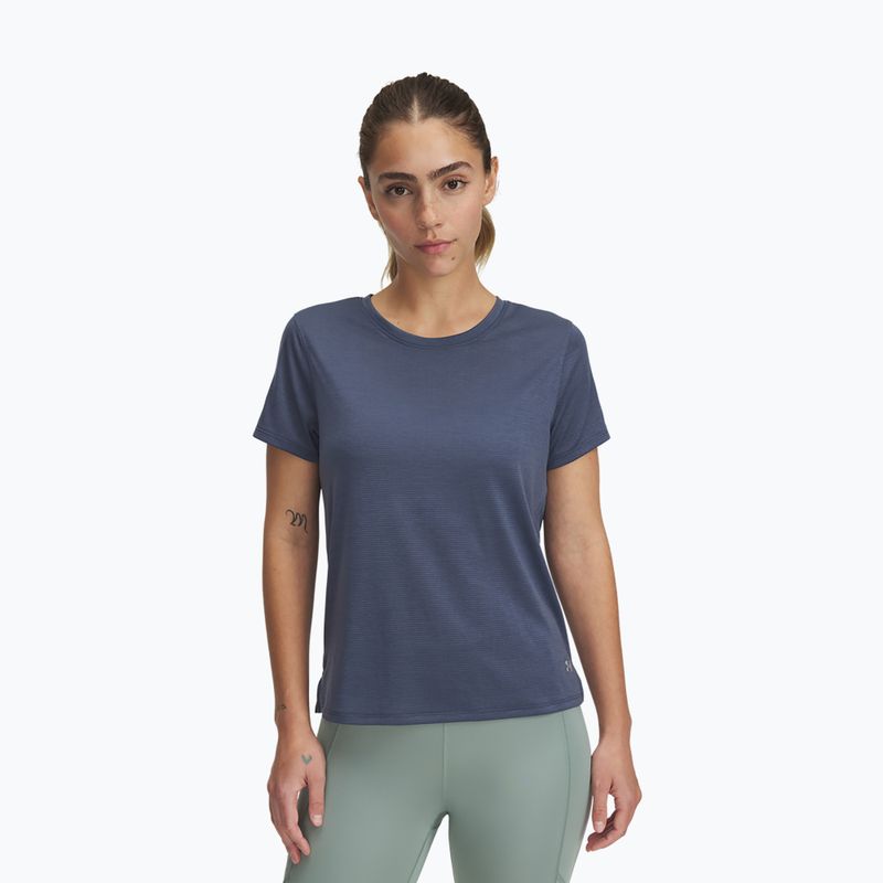 Maglietta da running Under Armour Launch donna grigio acquazzone/riflettente