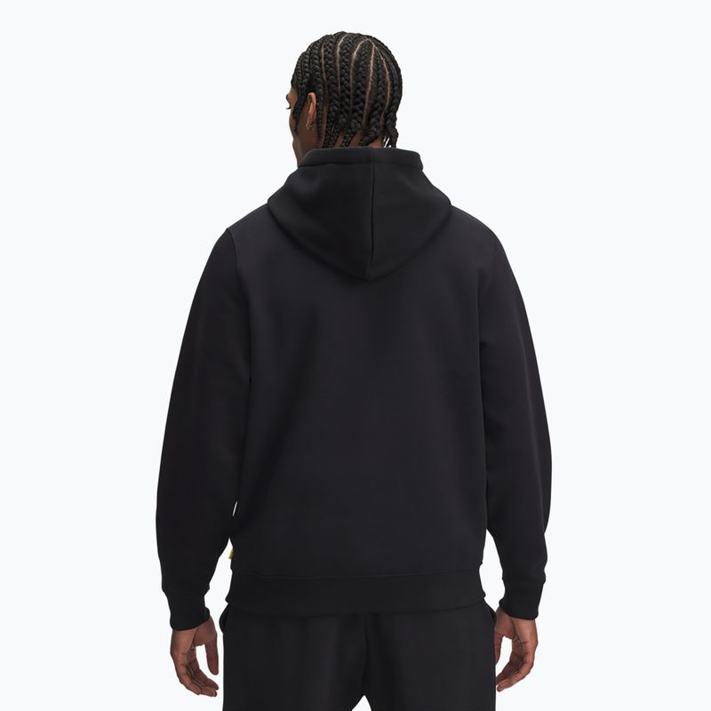Felpa con cappuccio Under Armour Curry Splash Uomo nero/bianco clay 2