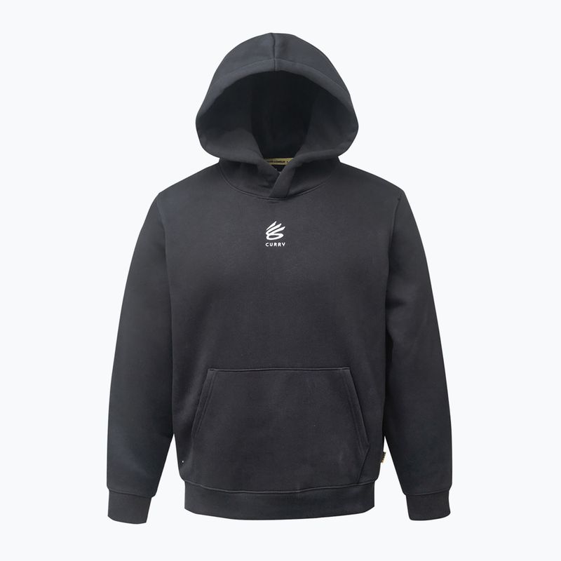 Felpa con cappuccio Under Armour Curry Splash Uomo nero/bianco clay 4