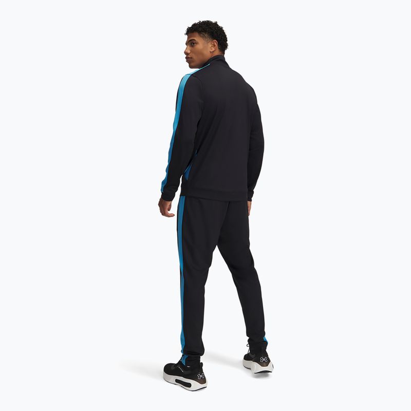 Under Armour UA Knit Track Suit nero/blu etere/blu etere tuta da ginnastica da uomo 2