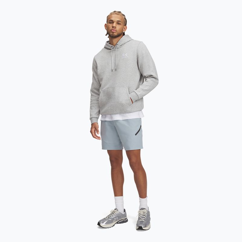 Pantaloncini da uomo Under Armour Unstoppable harbor blu/nero 2