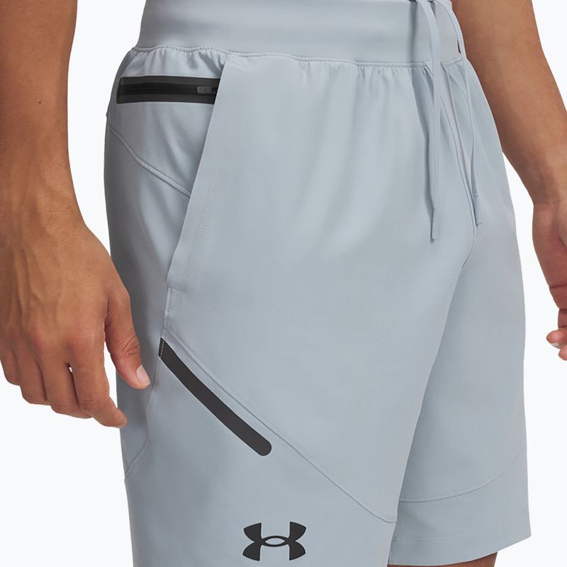 Pantaloncini da uomo Under Armour Unstoppable harbor blu/nero 3