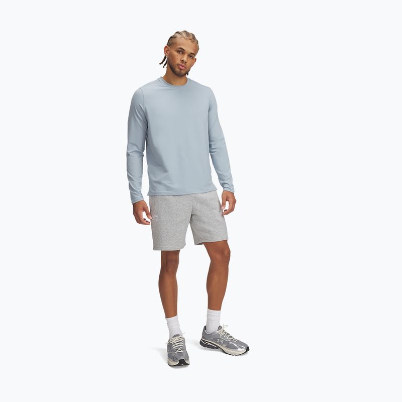 Pantaloncini da uomo Under Armour Icon Fleece mod gray light heather/white 2