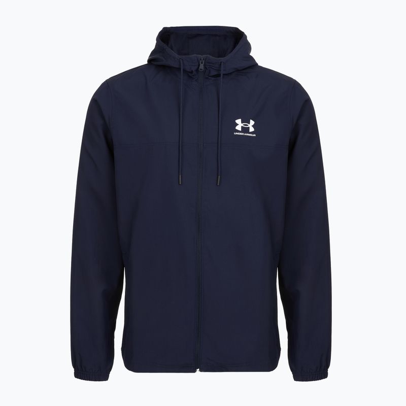 Giacca da uomo Under Armour Rival Woven Windbreaker midnight navy/midnight navy/white 3