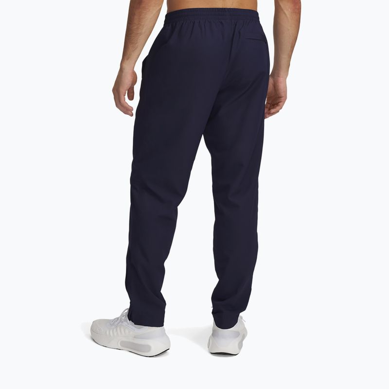 Pantaloni da uomo Under Armour Rival Woven Windbreaker Pant midnight navy/midnight navy/white 3