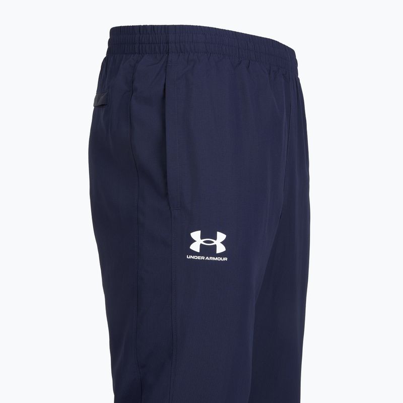 Pantaloni da uomo Under Armour Rival Woven Windbreaker Pant midnight navy/midnight navy/white 6
