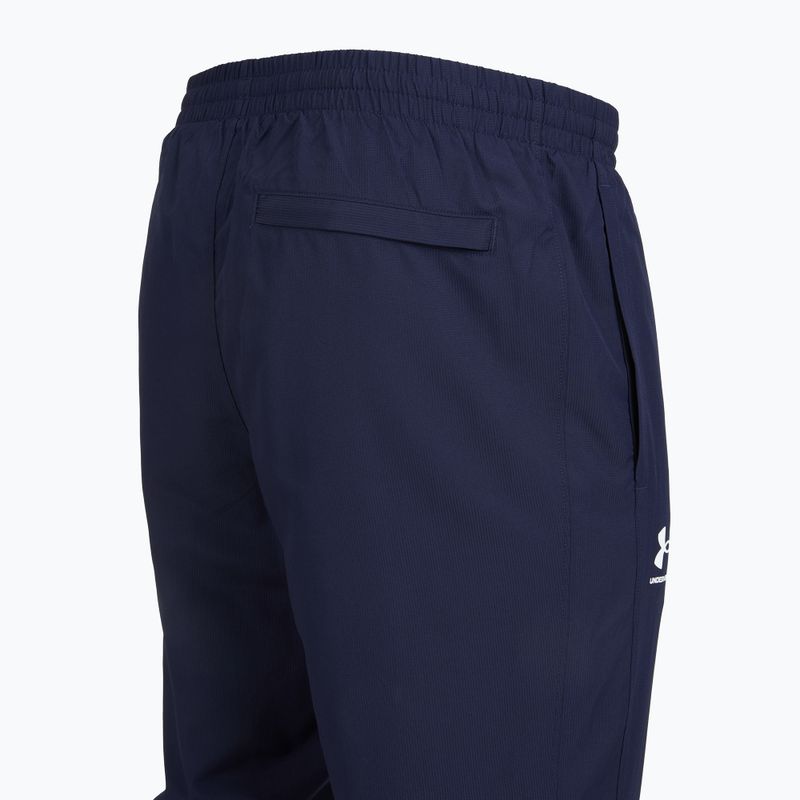 Pantaloni da uomo Under Armour Rival Woven Windbreaker Pant midnight navy/midnight navy/white 7