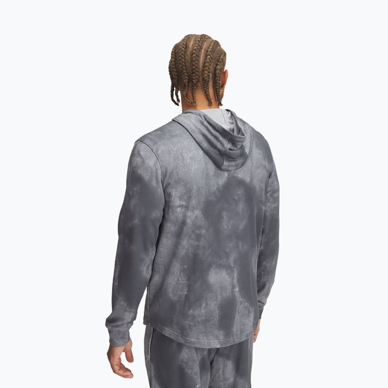 Felpa da uomo Under Armour Rival Terry Printed castlerock/onyx white 2