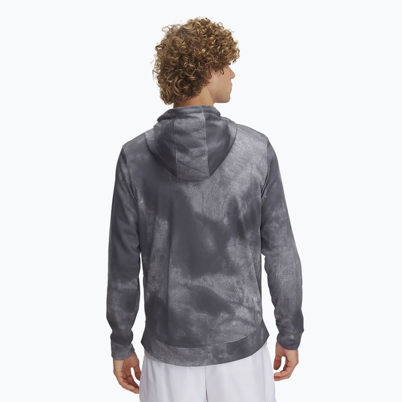 Felpa Under Armour Rival Terry Printed FZ Uomo castlerock/onyx bianco 2