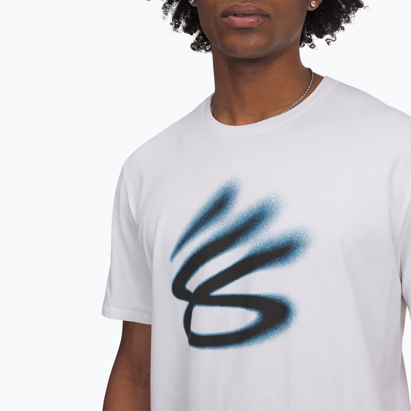 Under Armour Curry Playable 1 Basketball Tee bianco/nero 3