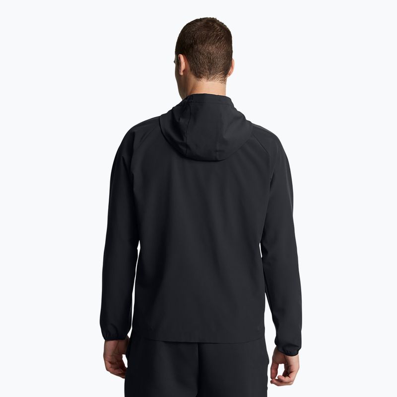 Giacca da allenamento Under Armour Vibe Woven nero/bianco 2