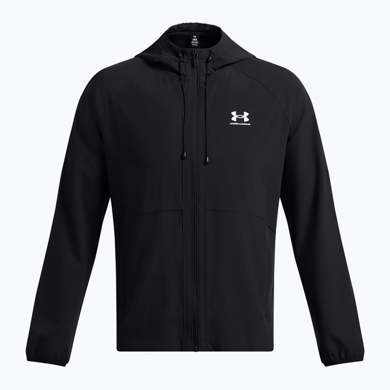 Giacca da allenamento Under Armour Vibe Woven nero/bianco 3