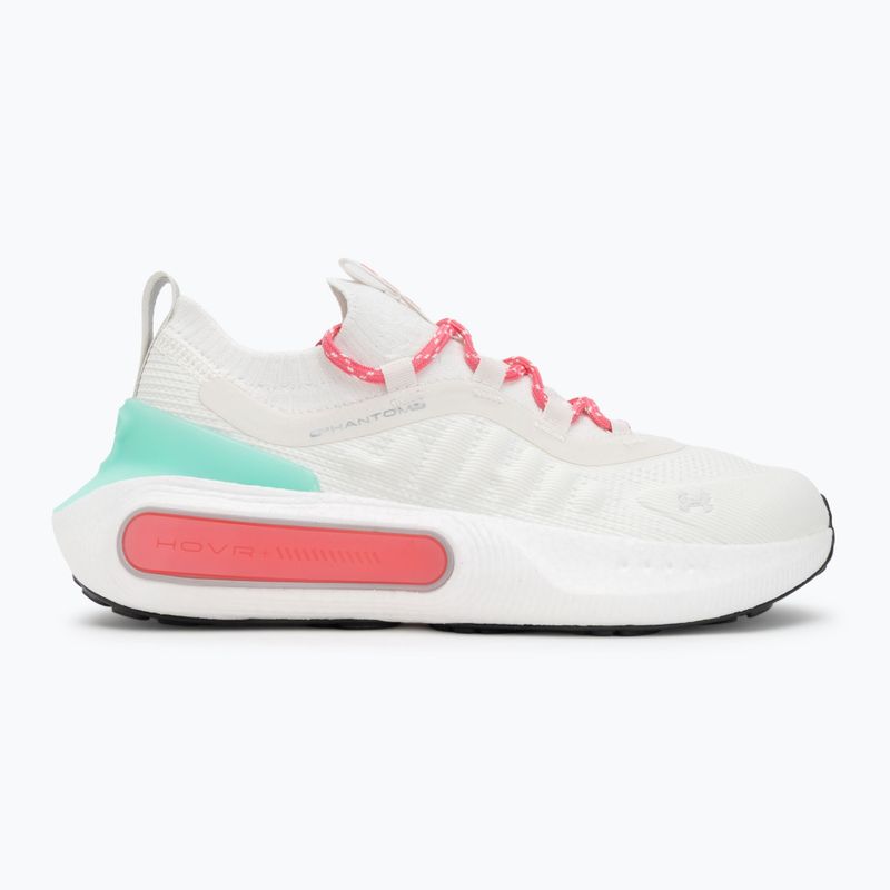 Under Armour Phantom 4 scarpe da donna Bianco quarzo/verde metano/super rosa 2