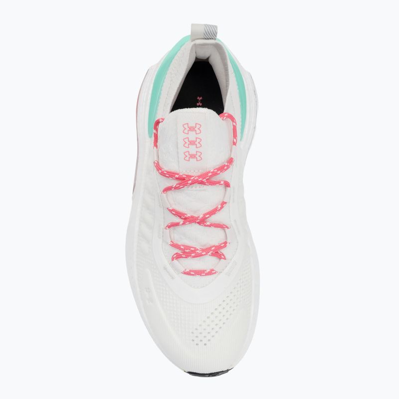 Under Armour Phantom 4 scarpe da donna Bianco quarzo/verde metano/super rosa 5