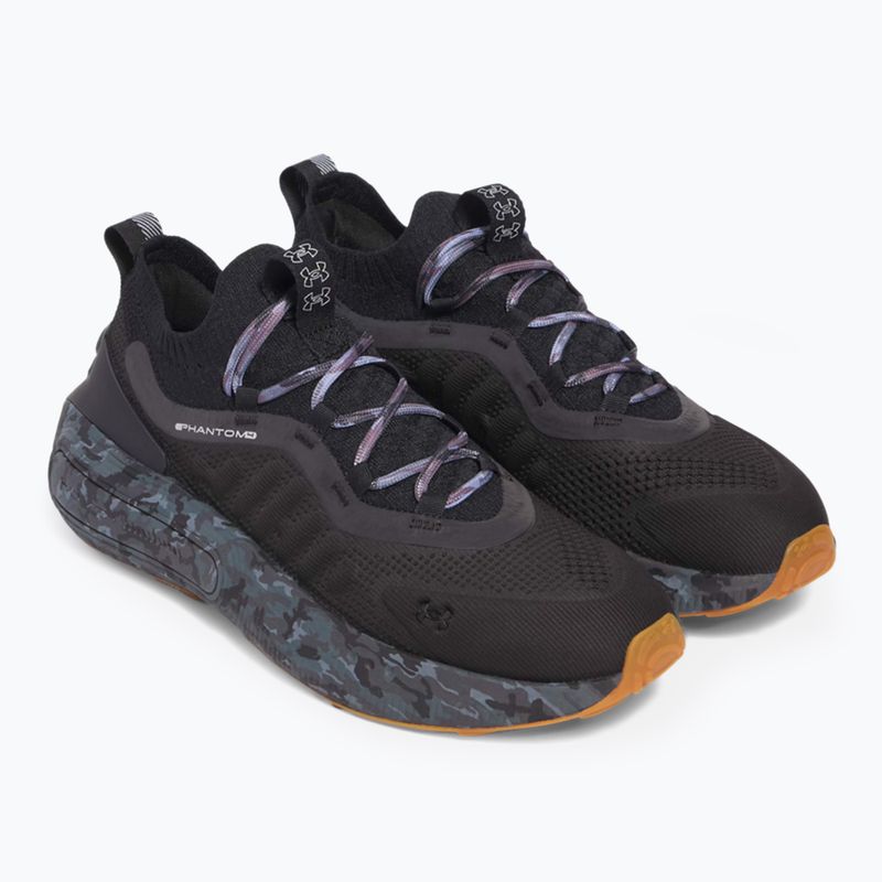 Scarpe da uomo Under Armour Phantom 4 Camo nero/acciaio/ultimo nero 11
