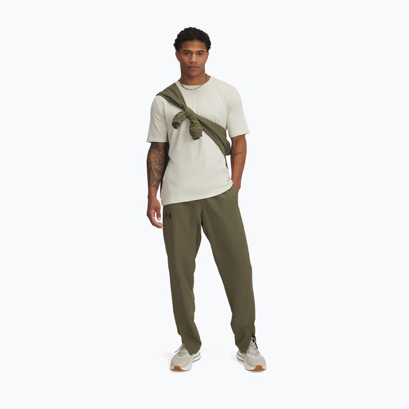 Pantaloni da allenamento uomo Under Armour Rival Woven Windbreaker Pant marine od green/marine od green/black 2