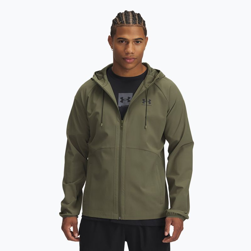 Giacca da allenamento Under Armour Vibe Woven Marine verde/nero