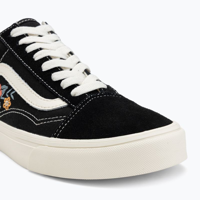 Scarpe Vans Old Skool nere a fiori 7