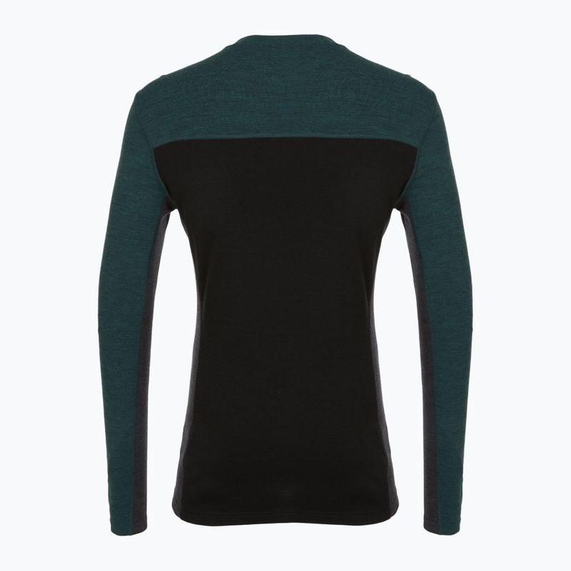 Maglia termica a manica lunga da uomo Smartwool Classic Thermal Merino Base Layer Colorblock Crew Boxed twilling blue/black 4