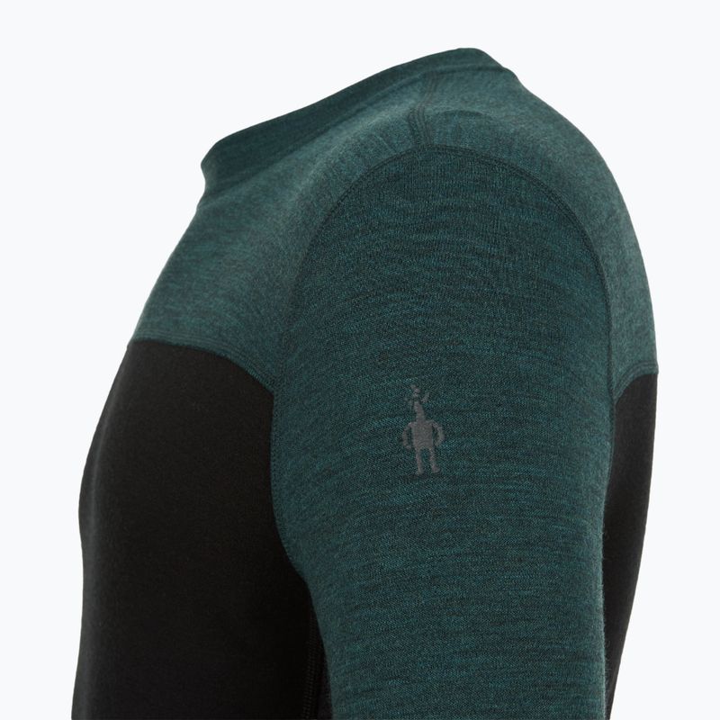 Maglia termica a manica lunga da uomo Smartwool Classic Thermal Merino Base Layer Colorblock Crew Boxed twilling blue/black 5