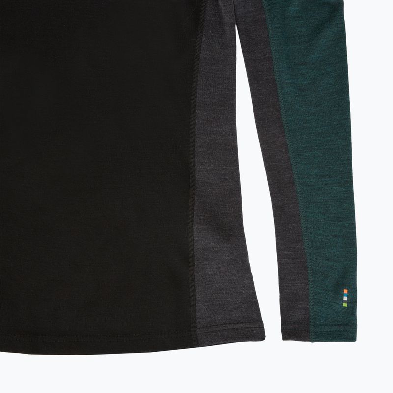 Maglia termica da uomo Smartwool Classic Thermal Merino Base Layer Colorblock Crew Boxed twilling blue/black 6