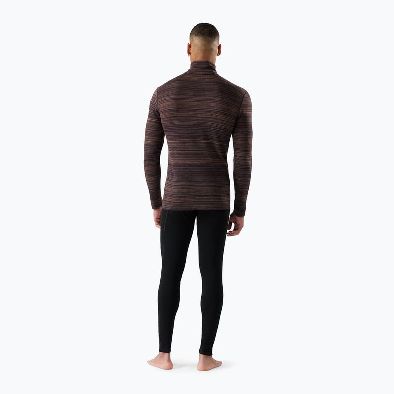 Felpa termica da uomo Smartwool Classic Thermal Merino Base Layer 1/4 Zip Boxed colore mink color shift 2