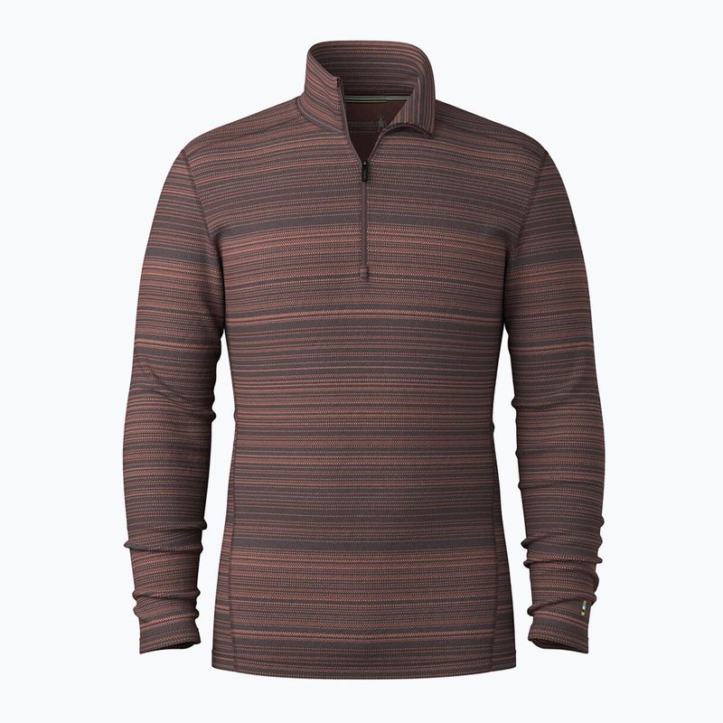 Felpa termica da uomo Smartwool Classic Thermal Merino Base Layer 1/4 Zip Boxed colore mink color shift 3