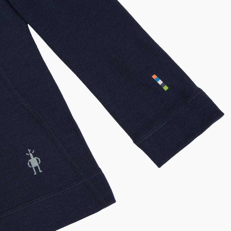 Felpa termica donna Smartwool Classic Thermal Merino Base Layer 1/4 Zip Boxed deep navy 3