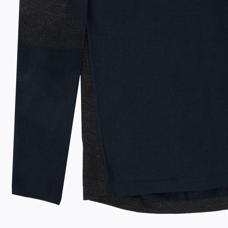 Maglia termica a maniche lunghe da uomo Smartwool Intraknit Thermal Merino Baselayer Colorblock Crew deep navy/charcoal 3