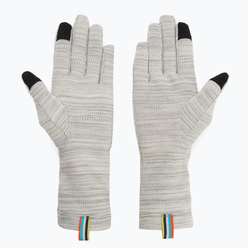 Guanti da trekking Smartwool Thermal Merino colore grigio chiaro color shift 3